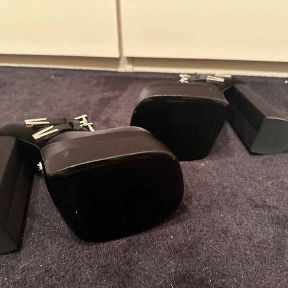 VERSACE Black Aevitas Heels 38.5 8.5 $895 - Picture 7 of 10